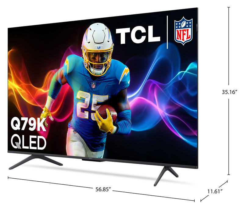TCL 65\" Q79K QLED 4K UHD Smart Google TV (65Q79K) – 2025 Model