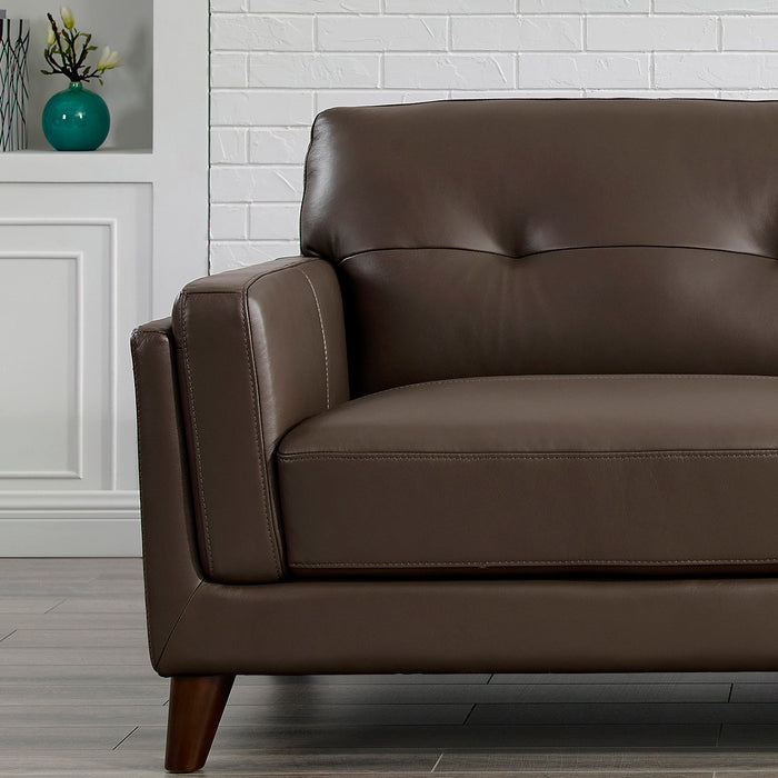Hydeline Rowan Leather Sofa - Brown
