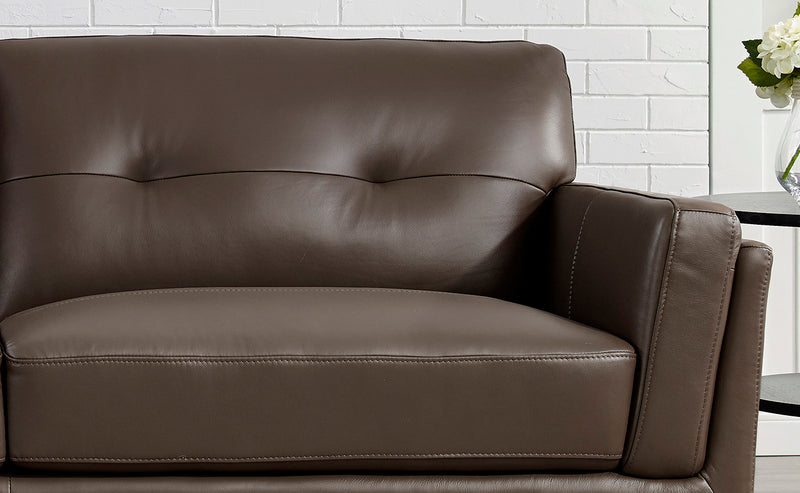Hydeline Rowan Leather Sofa - Brown