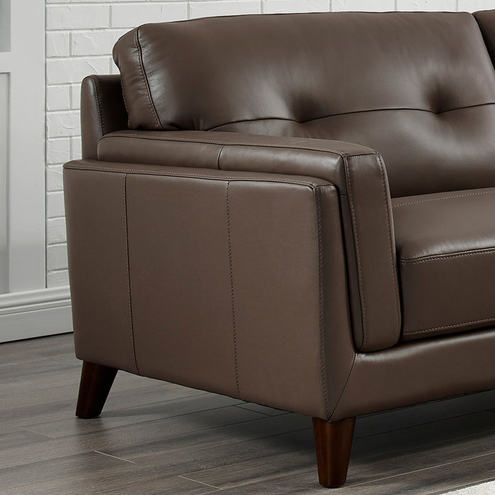 Hydeline Rowan Leather Sofa - Brown