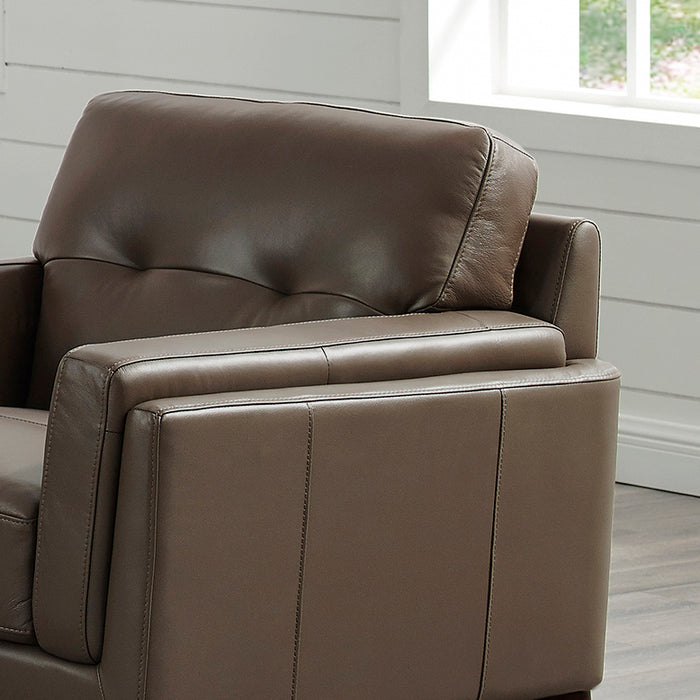 Hydeline Rowan Leather Chair - Brown