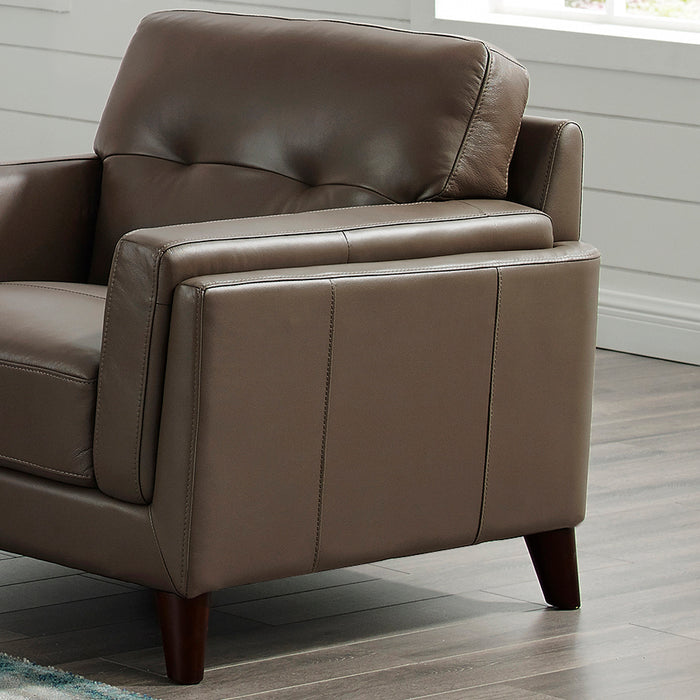 Hydeline Rowan Leather Chair - Brown