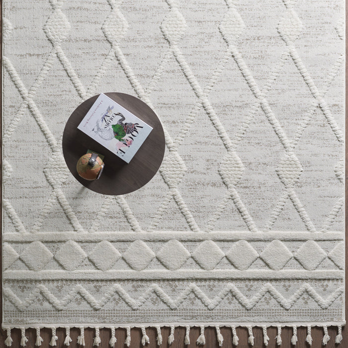 Quinto Rhombus Shag Area Rug - 2'7\" x 8'