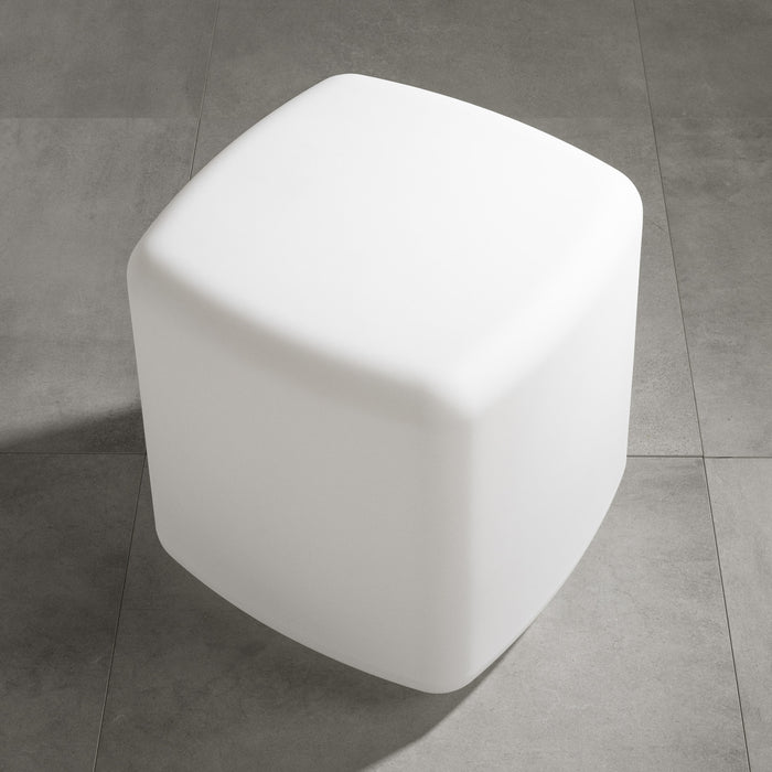 Dalya Outdoor Side Table - White