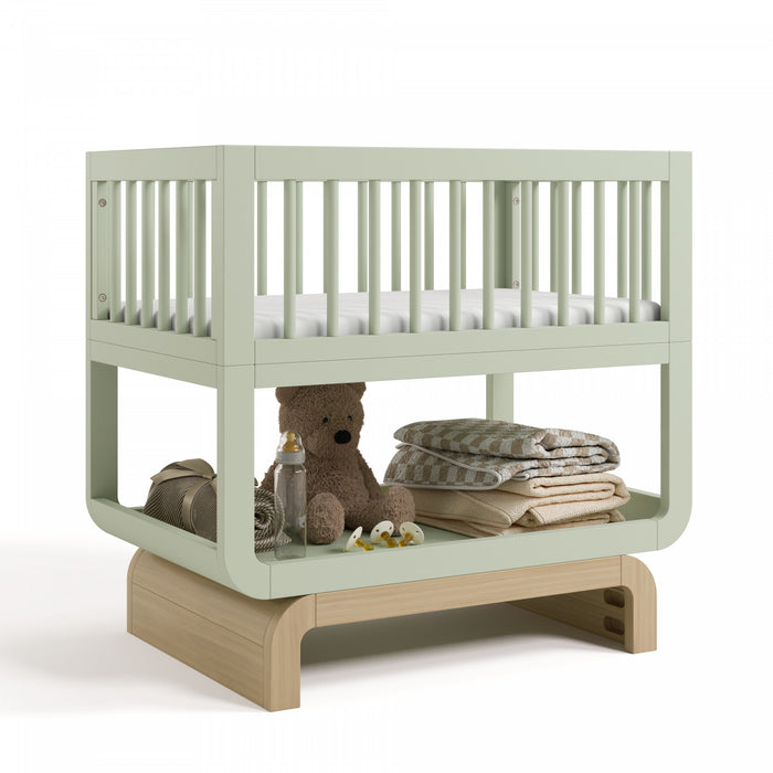 Storkcraft Santorini Deluxe 3-in-1 Convertible Bassinet - Sage/Driftwood