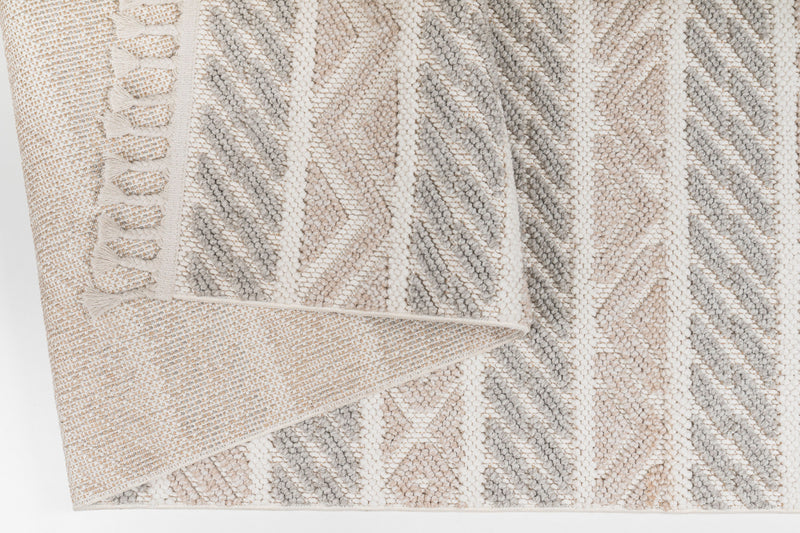 Athena Beige Indoor/Outdoor Area Rug - 7.6 X 10.6