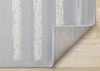 Forte Grey White Modern Striped Area Rug - 7'9" x 10'6"|Carpette Forte grise et blanche à motif de rayures modernes - 7 pi 9 po x 10 pi 6 po