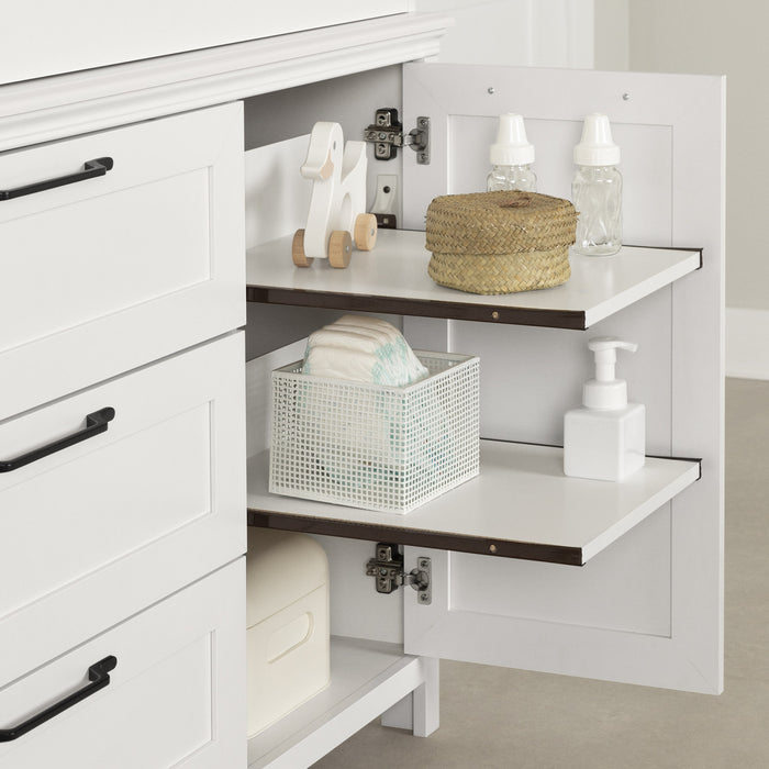 Daisie Changing Table With Removable Rim - Pure White 