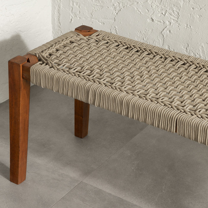 Agave Rope Bench - Beige/Natural
