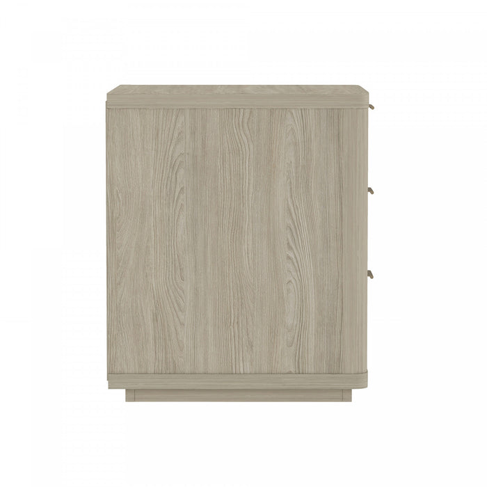 Evelyn Modern 20\" Nightstand in Natural (3-Drawer) - Set of 2