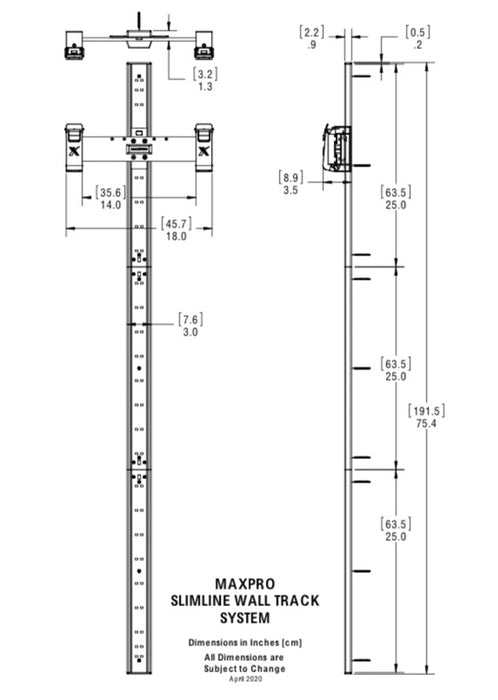 Maxpro Fitness Wall Track System For Maxpro Fitness Machine - Exercise, Build, Burn & Tone. Strength, Hiit, Plyo