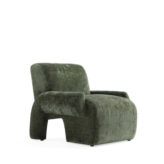 Verandah Mid-Century Modern 2-Piece Sofa Set in Olive Green