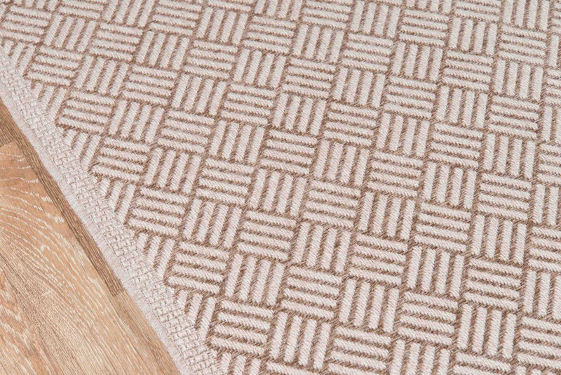 Eve Contemporary 6'7\" x 9'6\" Area Rug in Brown Indoor Area Rug