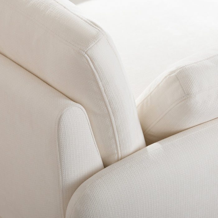 Olivia Oversized Accent Chair with Pillows,White