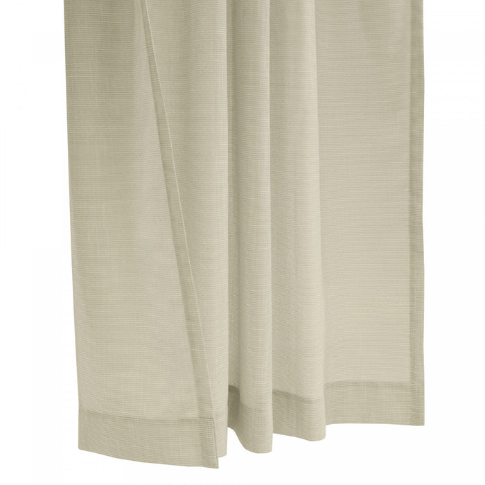 Habitat Bolton Linen Light Filtering Dual Header Curtain Panel - 52 x 108