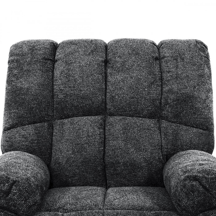 Emerson 36 in. Upholstered Power Lift Chair with Wired Remote - Grey