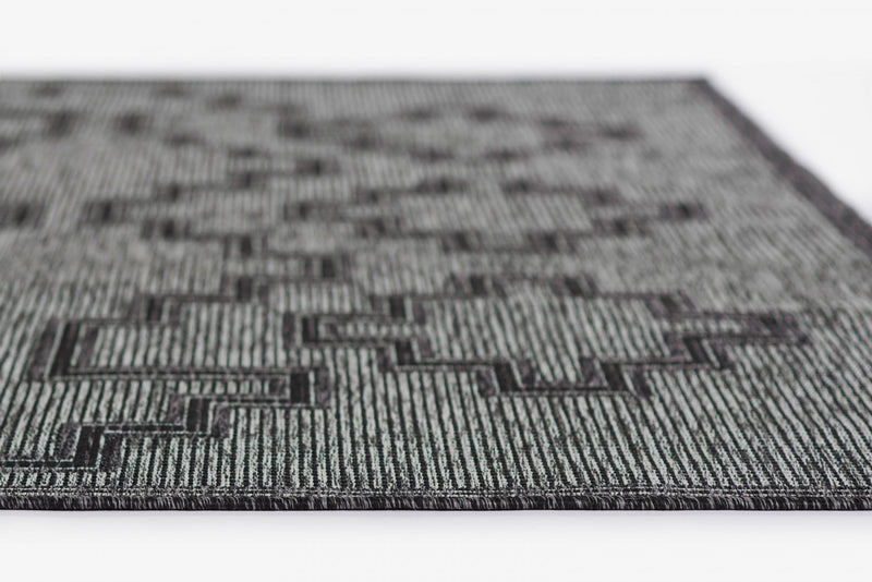Esina Transitional 8'0\" x 10'0\" Area Rug in Grey Indoor Area Rug