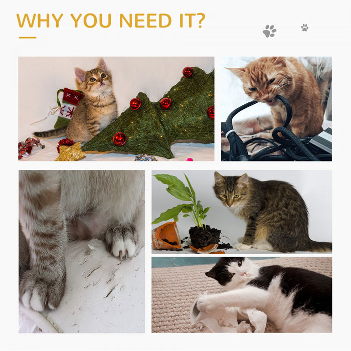 Pawhut Cat Tree, Small Cat Tower With Perch, Scratching Post, Cat Condo, Toy Ball For Kitty, Indoor Use, Grey