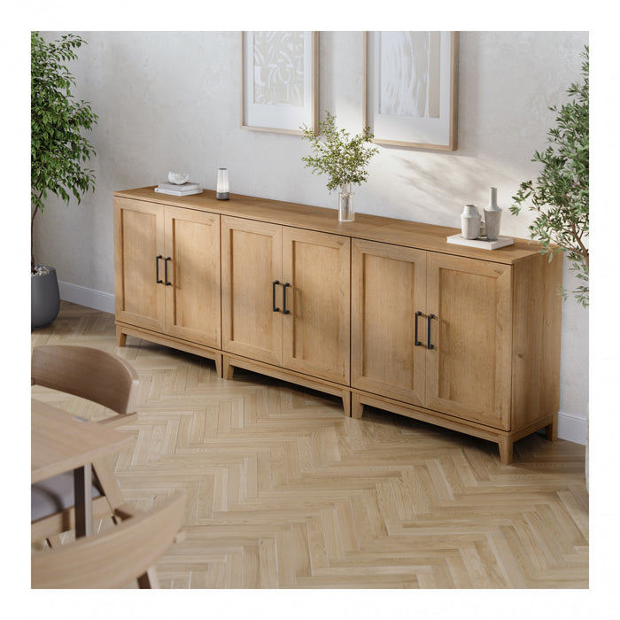 Modulr 1 Adjustable Shelf Accent Cabinet - Natural Oak