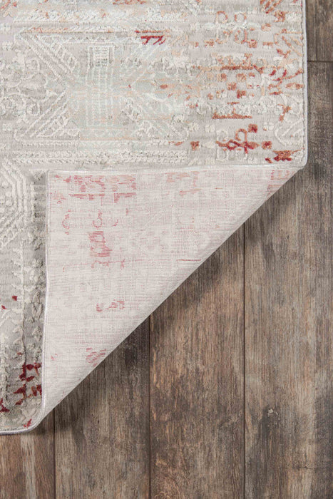 Amber Traditional 7'9\" x 9'10\" Area Rug in Red Indoor Area Rug