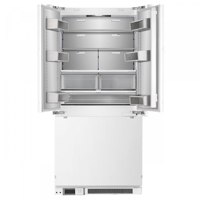 Forno Rivestito 36 Inch Stainless Steel French Door Refrigerator, Energy Star Certified - FFRBI1811-36