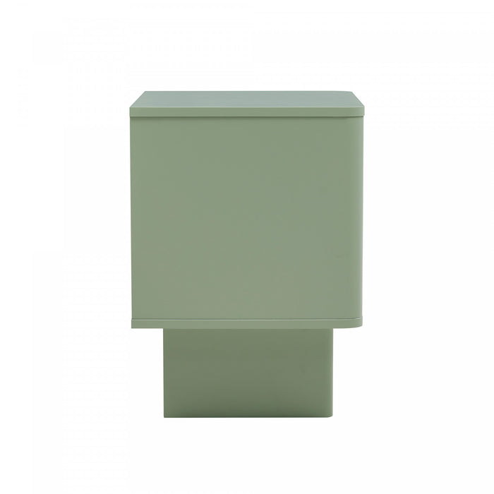 Ella Modern 20\" Nightstand in Sage Green (1-Drawer)