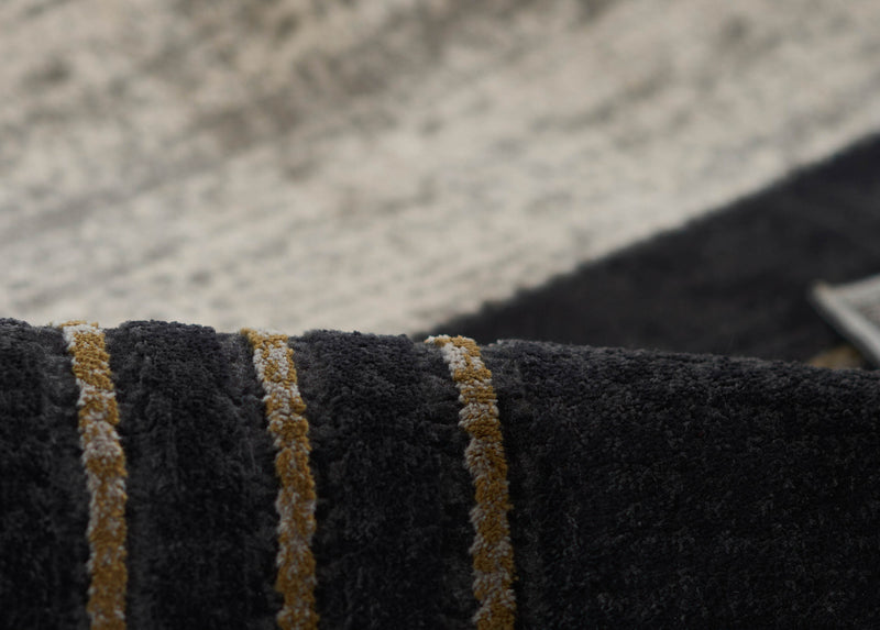 Erisa Contemporary 2'2\" x 7'7\" Runner Rug in Grey Indoor Area Rug