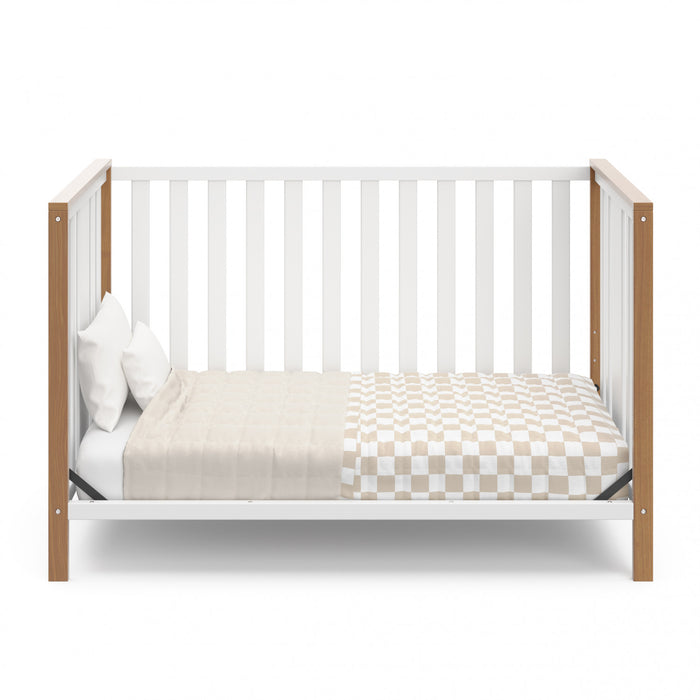 Storkcraft Modern Pacific 4-In-1 Convertible Crib - White/Vintage Driftwood