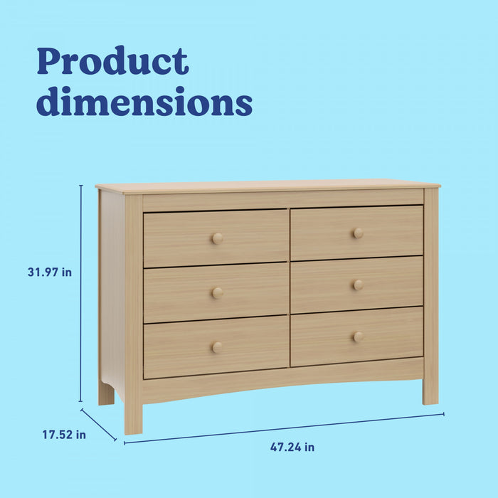 Graco Noah 6 Drawer Dresser - Driftwood
