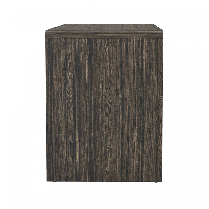 Novara Contemporary 60\" Writing Desk in Jacobean Walnut (2-Drawer)