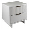 Granville Modern 18" Nightstand in White (2-Drawer) - Set of 2 | Table de nuit Granville Modern 18" en blanc (2 tiroirs) - Lot de 2