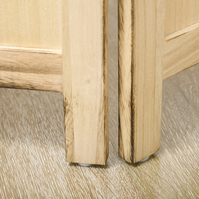 Homcom Wood Privacy Screens, Room Divider And Privacy Screens