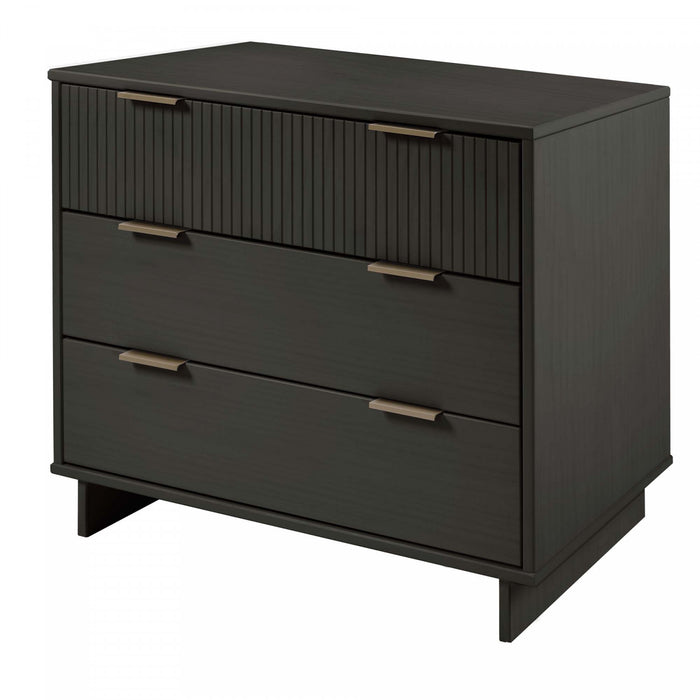 Granville Modern 2-Piece Dresser Set in Charcoal Gray