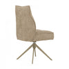 Elowen Taupe Upholstered Swivel Dining Chair (Set of 2) | Chaise de salle a manger pivotante Elowen rembourree taupe (ens. de 2)