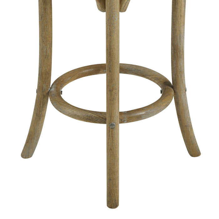 Rae Backless Rattan Counter-Height Stool - Natural