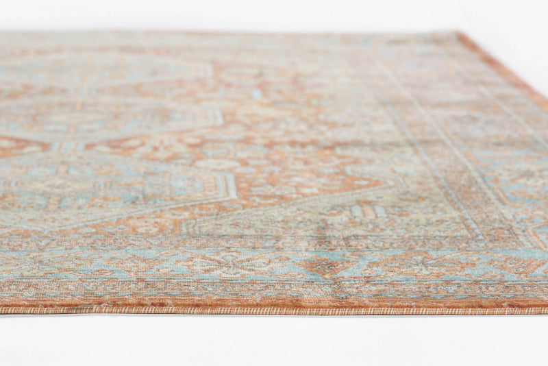 Alicia Traditional 6'7\" x 9'6\" Area Rug in Brown Indoor Area Rug