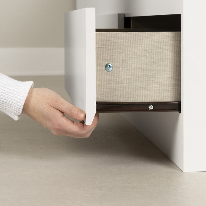 Step One Mates Bed With 3 Drawers - Pure White