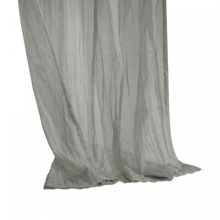 Habitat Paloma Pale Thyme Sheer Dual Header Curtain Panel - 52 x 95