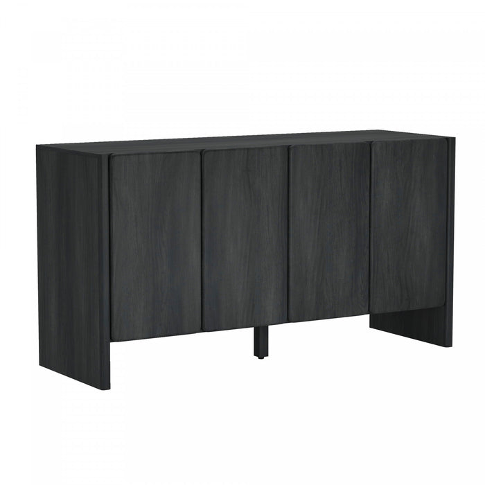 Linda Modern 60\" Sideboard in Charcoal Gray Buffet