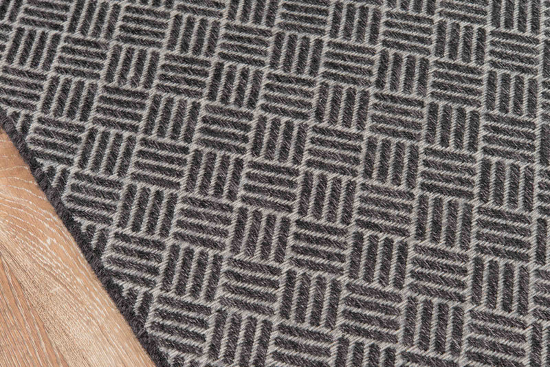 Eve Contemporary 7'10\" x 10'10\" Area Rug in Grey Indoor Area Rug