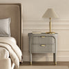 Park Contemporary 24" Solid Wood Nightstand in Gray (2-Drawer) | Table de nuit contemporaine Park 24" en bois massif gris (2 tiroirs)