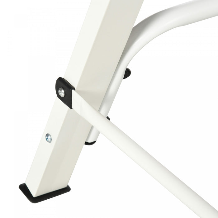 Outsunny Swing Stand, Metal Swing Frame, 528 Lbs Weight Capacity, White