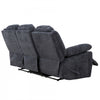 Renner 80 in. Upholstered Manual Reclining Sofa with Lever - Dark Grey | Sofa inclinable manuel Renner de 80 po rembourre avec levier - Gris fonce