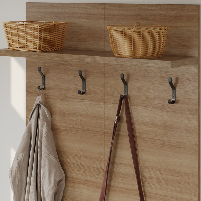 Porto Entryway Wall-Mounted Coat Rack with Shelf