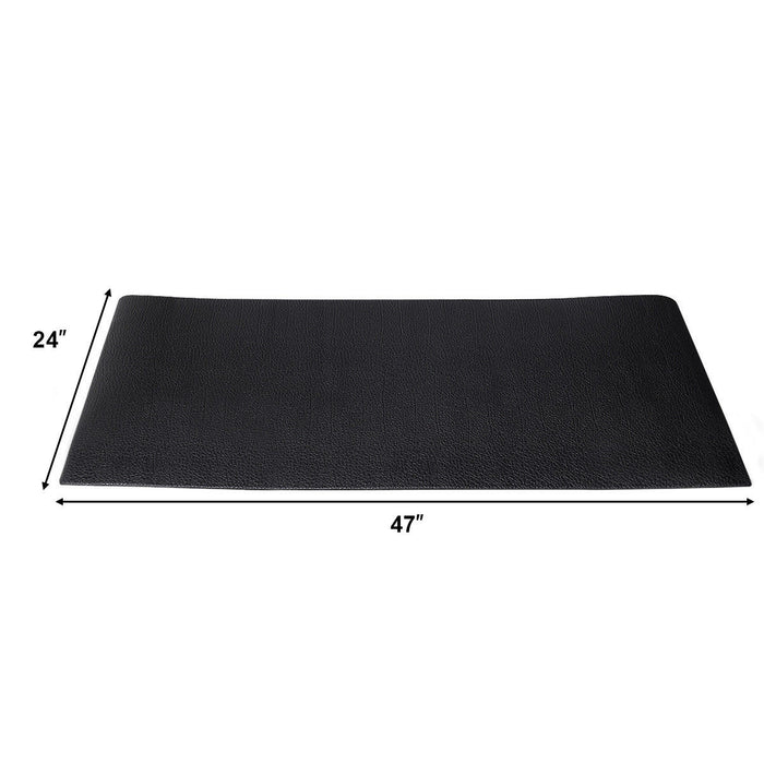 Costway 47\" X 24\" Exercise Equipment Mat Gym Bike Floor Protector Treadmill Mat Pvc