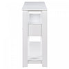 Ava 62.2'' Large Entryway Table with Drawers and Open Shelves,White Sofa Table  | Table d'entree Ava 62,2'' avec tiroirs et etageres ouvertes, blanche