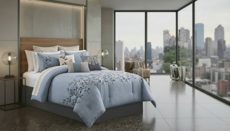 Enya 7-Piece Queen Comforter Set