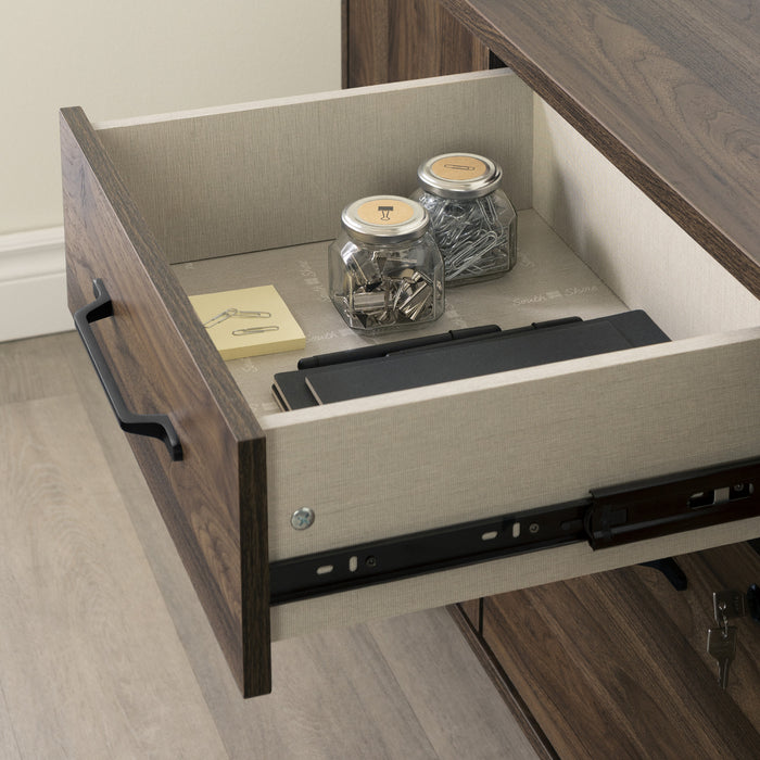Helsy 2-drawer Credenza With Doors - Natural Walnut 