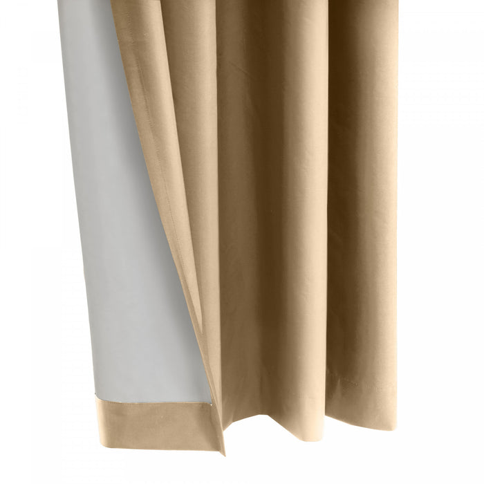 Thermaplus Alpine Taupe Blackout Grommet Curtain Panel - 52 x 84