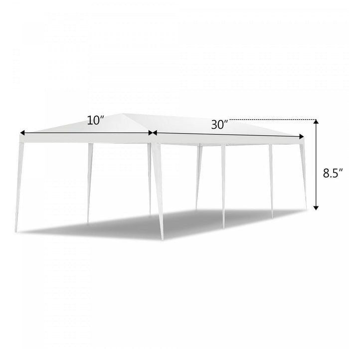 Costway 10'x30' Party Wedding Outdoor Patio Tent Canopy Heavy Duty Gazebo Pavilion Event